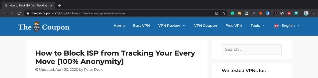 isp tracking block